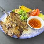 Best Grilled Pork Chops Rice 三色豬扒飯 in SF, CA