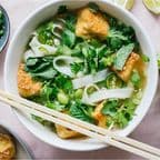 Best Tofu & Veggie Ho Fun Soup 豆腐蔬菜河粉湯 in SF, CA